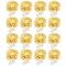 16 Pack Led Fairy Lights Battery Operated Lights Mason Jars Centerpiece Wedding Decor String Lights Battery Powered Lights, Christmas, Copper Wire Small Battery Fairy Lights (10ft Warm White)